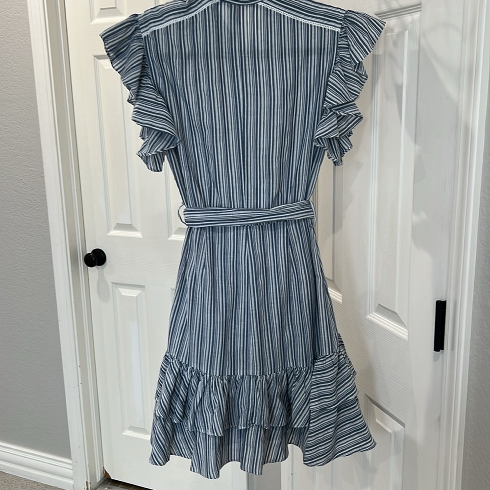 Rebecca Taylor tripped ruffle dress - size 2 - Picture 10 of 11